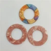 Acrylic acetate sheet, large hollow round earrings, stud earrings, round DIY handmade jewelry accessories Item Picture